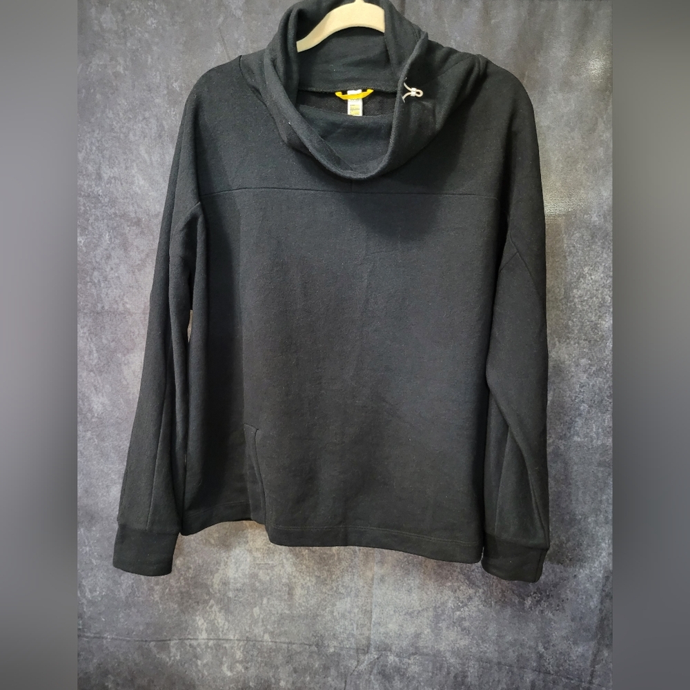 LOLË XL Cowl Neck Sweater With Slit